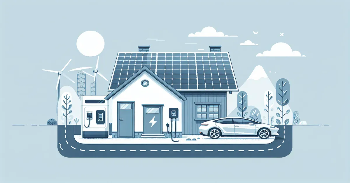 Schema di integrazione tra impianto fotovoltaico, accumulo domestico e wallbox per la ricarica dell'auto elettrica