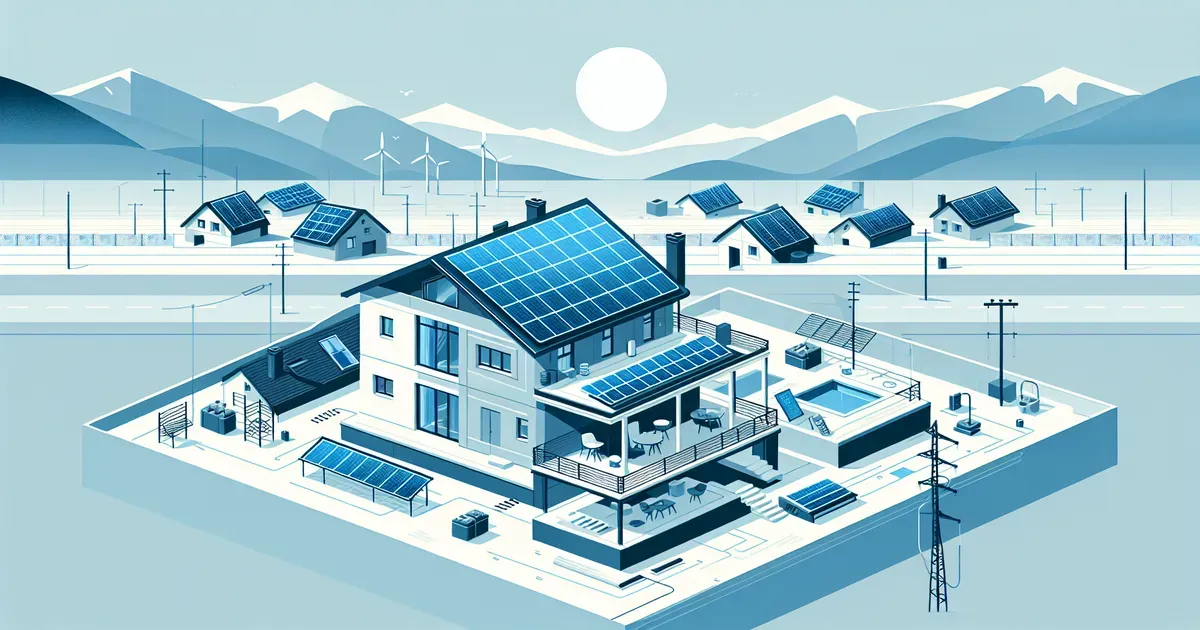 Tetto di una casa in fase di rifacimento con installazione di pannelli fotovoltaici integrati